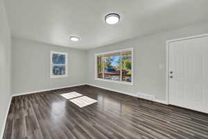 Living Room with large picture window.