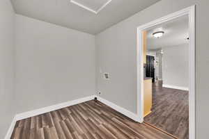 Laundry Room/Mud Room off the Kitchen. It has an outside entrance.