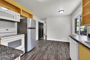 Kitchen with eat-in area.