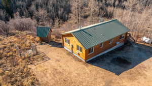 Drone / aerial view of property