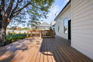 Private deck perfect for entertaining or relaxation