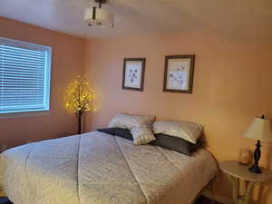 Bedroom featuring baseboards