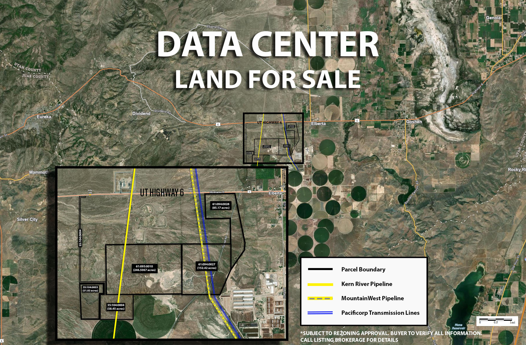 Map / location featuring property parcel outlined