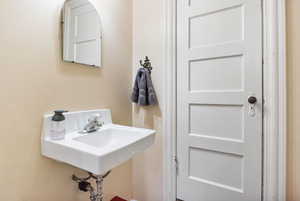 Bathroom featuring a sink