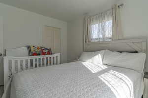 Bedroom featuring a closet