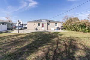 Back of property featuring a patio