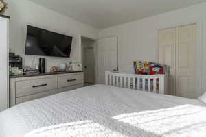 Bedroom with a closet