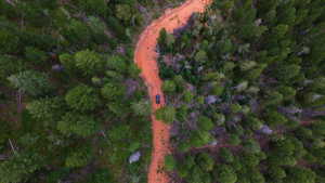Aerial overview of property's location