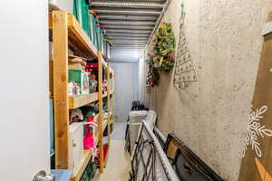 View of storage room