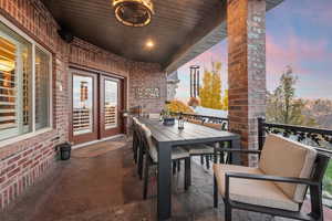 View of patio / terrace featuring outdoor dining space