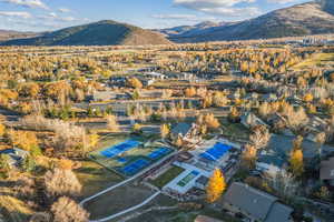 Bird's eye view of mountains