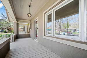 View of wooden porch