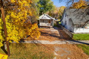 View of front of house featuring covered porch