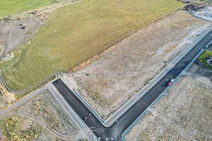 Aerial view of sparsely populated area