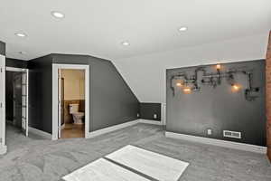 Additional view of large bedroom and bathroom