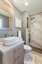 Completely updated bathrooms w/ stylish tile surrounds and modern finishes