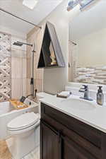 Completely updated bathrooms w/ stylish tile surrounds and modern finishes