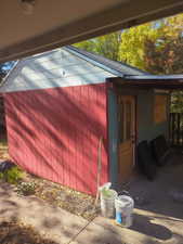 View of outdoor structure