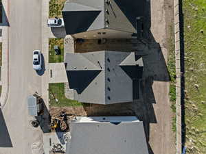 View from above of property