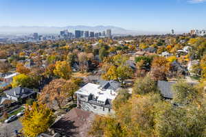 View of urban area featuring a mountainous background