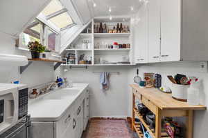 Laundry area with a sink