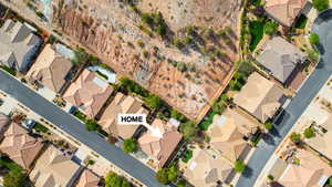 Aerial overview of property's location.