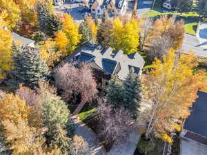 View from above of property