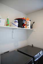 Laundry area with washer and dryer