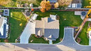 Aerial view of property and surrounding area