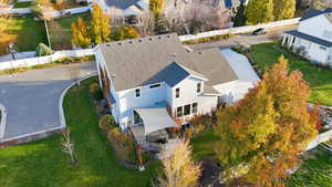 View from above of property