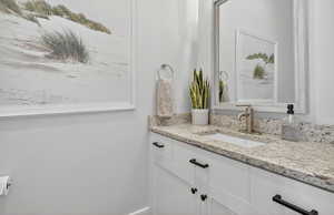 Half Bathroom with vanity