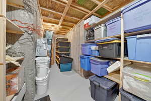 View of storage room
