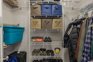 View of spacious closet