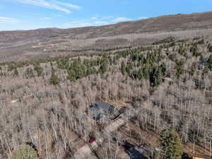 Aerial view of mountains