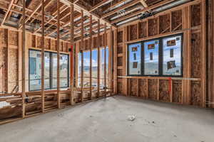 Misc room with a mountain view