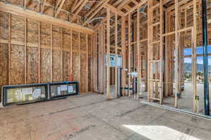 Misc room with a mountain view