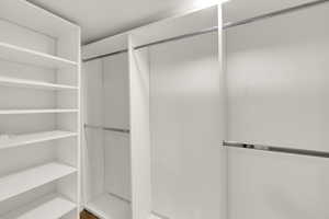View of spacious closet