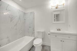Full bath with vanity and shower / bathtub combination