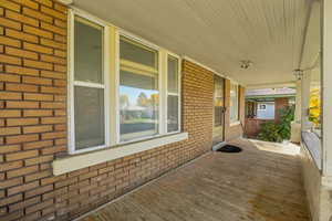 View of wooden porch