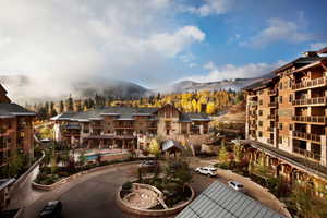 Exterior space with a mountain view