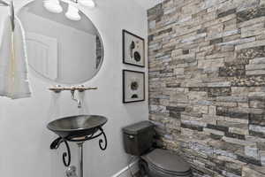 Half bathroom on main level