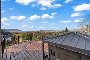 View from the hot tub off of the master bedroom.