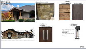 View of a document with a collage of images