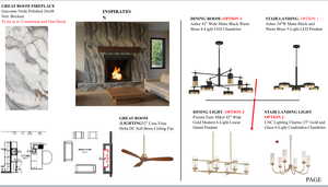 View of marketing collateral with multiple images