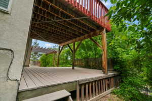 View of wooden terrace
