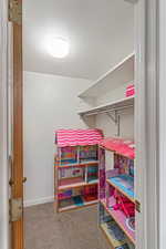 Downstairs bedroom's closet.