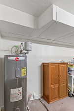 Downstairs 2nd water heater and storage room.