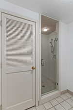 The downstairs full bathroom.