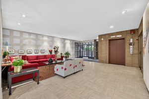 Community lobby and elevator