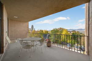 Condo party space balcony